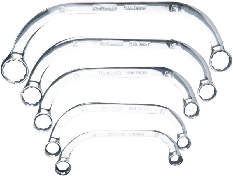 Satz mit 5 halbmondförmigen Sechskant-Schlüsseln