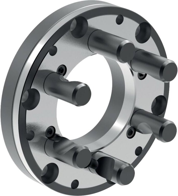 Röhm Stahl-Zwischenflansch nach DIN ISO 702-2 Flanschgröße 6 Ø 200 futterseitig nach DIN 6350 - 182978