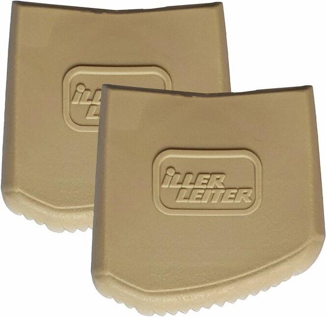 Iller Außenschuhe für Sprossen- und Stufenstehleitern 56x22mm Holmgröße in beige 2 Stück