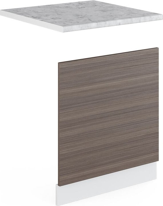 Frontblende R-Line, Grau, 60 cm , ap Marmor Vicco