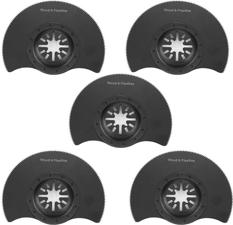 Memkey - 5 Stück 88 mm oszillierende Kreissägeblätter, Multi-Tool-Zubehör-Set, Reparatur-Schneidwerkzeug, Kohlenstoffsta...