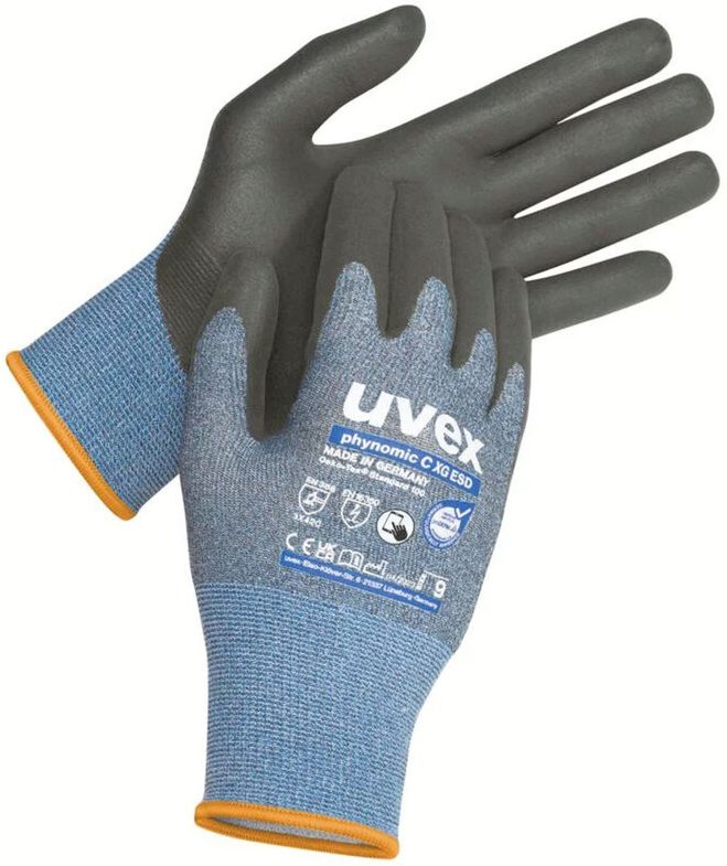Thumbnail - Phynomic c xg esd 6004806 Schnittschutzhandschuh Größe (Handschuhe): 6 en 388, en 420 1 Paa - Uvex