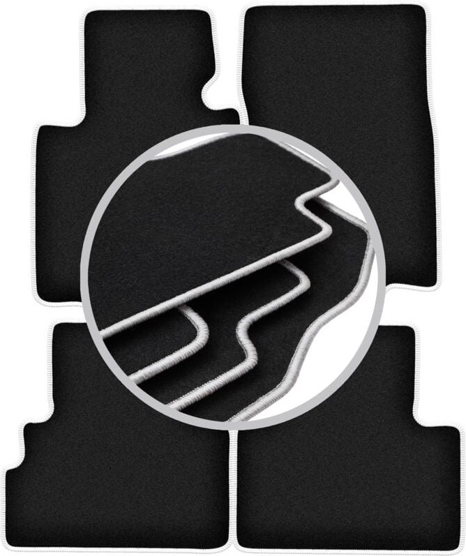 CARLUX-SILVER Autofußmatten für: Infiniti QX70 SUV (2008-2017)