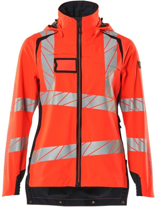 Accelerate safe Damen Hard Shell Jacke 19011-449 Gr. 2XL hi-vis rot/schwarzblau - Mascot