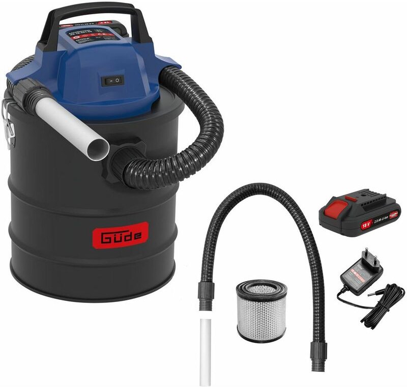 Güde - Akku Aschesauger as 18-201-05 Kaminsauger Feinstaubfilter 15L Heißsauger