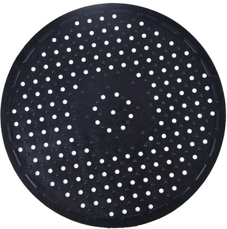 Gummi-Spülbeckenmatte, Beckenmatte, Küchen-Wasserfiltermatte, rutschfeste Spülbeckenmatte, Schwarz, Schwarz, 1 Stück