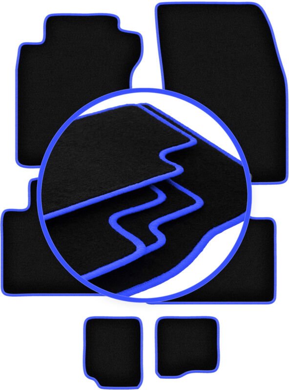 CARLUX-BLUE Autofußmatten für: Nissan X-Trail III T32 FL 7 Personen (2017-2021)