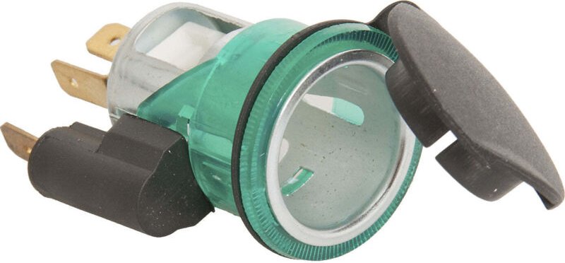 Hp Autozubehör Einbau-Steckdose mit Deckel Belastbarkeit Strom max.=16 a Passend für (Details) Norm-