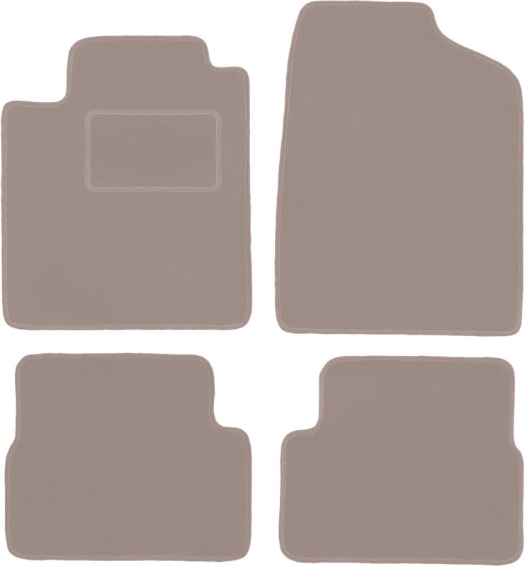 Beige Veloursmatten für: Nissan Micra K12 Fließheck (2002-2010)