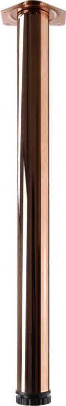 Tischbein Zela 6,0 x 70 cm Stahl Kupfer-Optik - 1 Stück Tischbeine - Hettich