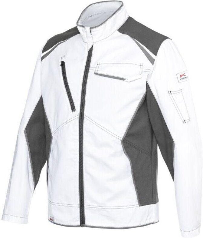 Kübler Jacke Iconiq cotton weiß/anthrazit Gr. m