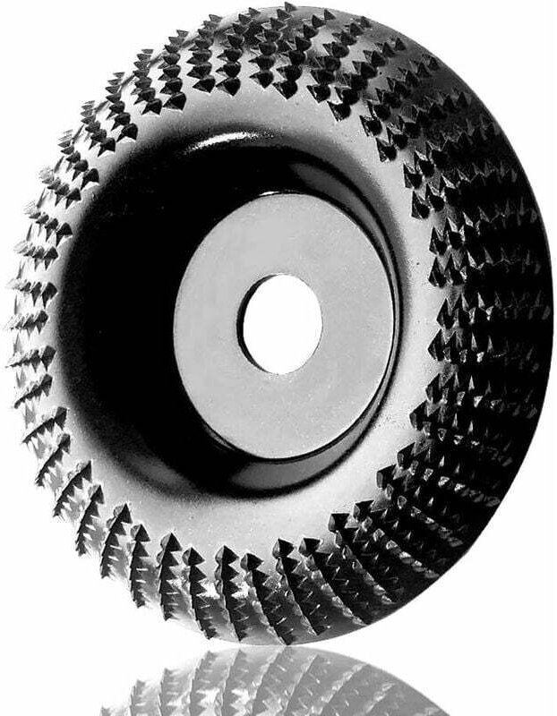 115 mm Holzschleifscheibe, Holzschleifscheibe zum Grobschleifen von Materialien, Holzschnitzscheibe, geeignet für 115 mm...
