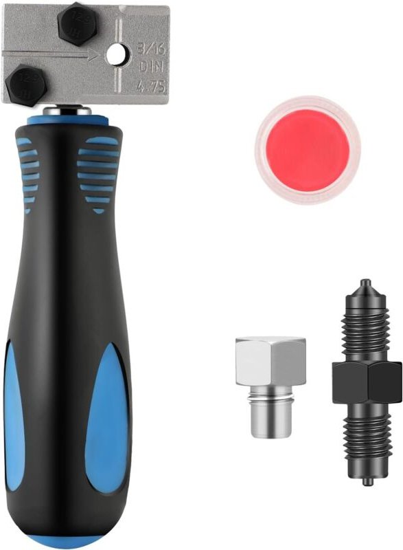 3/16" Doppel-Bördelwerkzeug, tragbarer Rohraufweiter mit Metallkopf, kompakt und leicht, konzipiert für Bremsleitungen v...