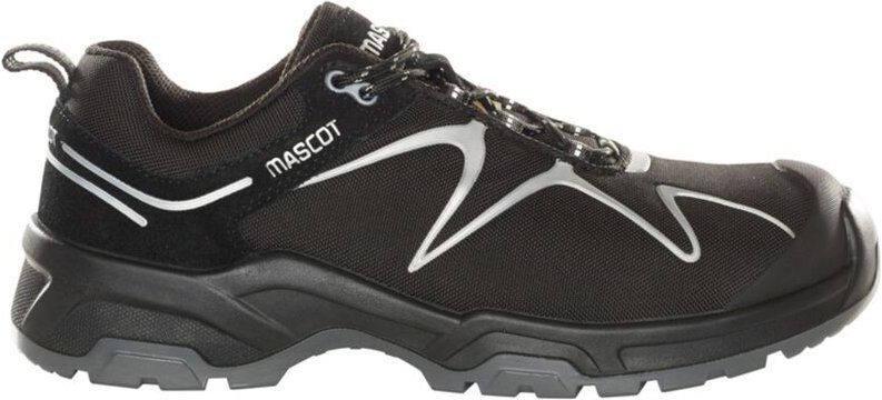 Footwear flex Sicherheitshalbschuh F0121 S3 esd dguv W10 Gr. 45 schwarz/silber - Mascot