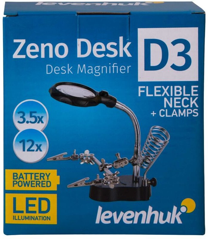 Lupe Levenhuk Zeno Schreibtisch D3