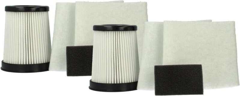 Filter-Set kompatibel mit Dirt Devil M2881-8, M2881-6, M2881-7, M2881-9 Staubsauger - 8x Filter - Vhbw