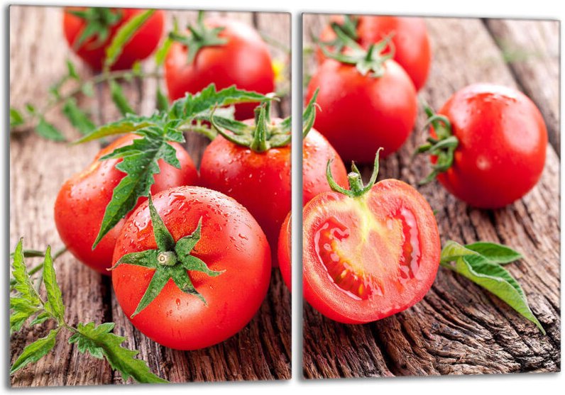 Glasschutzplatte für den Herd 2x40x52 Tomaten