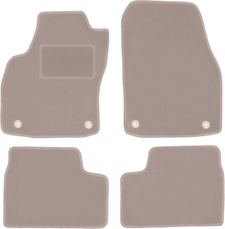 Beige Veloursmatten für: Opel Astra H Limousine, Schrägheck, Kombi, TwinTop, Cabrio, Coupé (2003-2010)