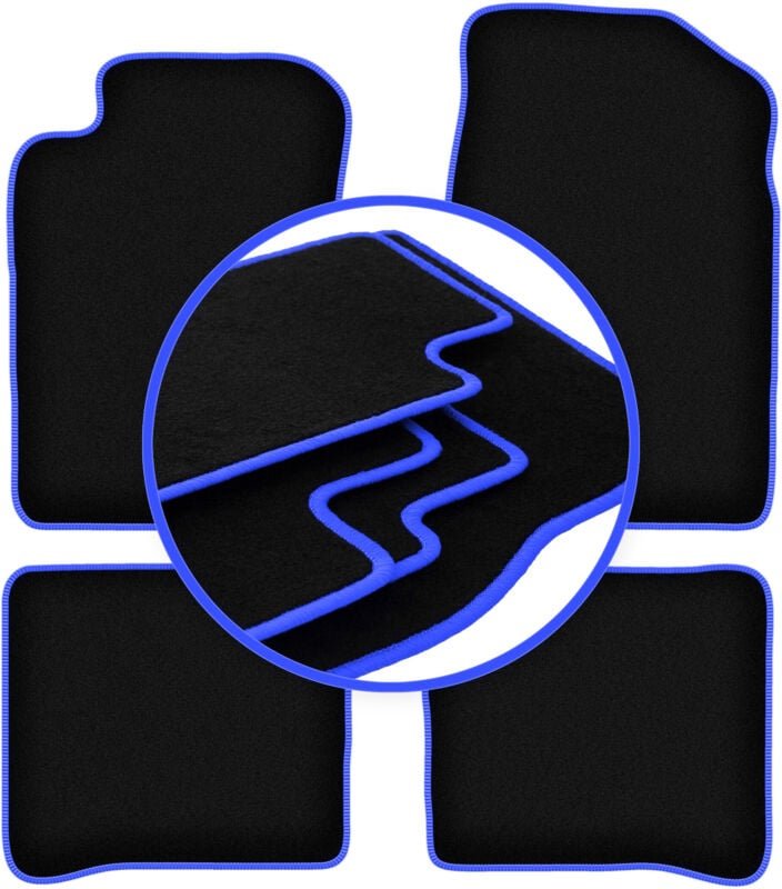 CARLUX-BLUE Autofußmatten für: Toyota Carina E Limousine (1992-1998)