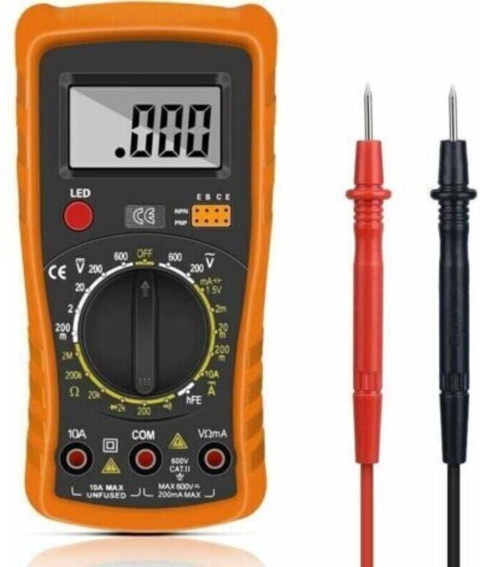 Digitalmultimeter, digitales automatisches Multimeter, professioneller elektrischer Tester, Voltmeter/Widerstand/Durchga...