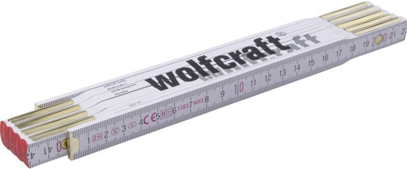 Zollstock 2m Buchenholz - 5227000 - Wolfcraft