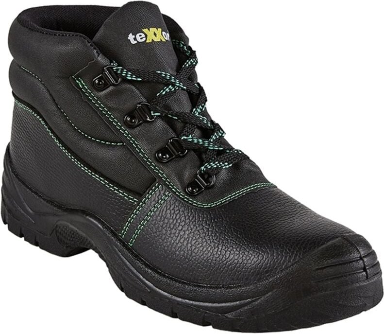 teXXor® S3-Sicherheitsschnürstiefel PARIS, Schwarz/Grün