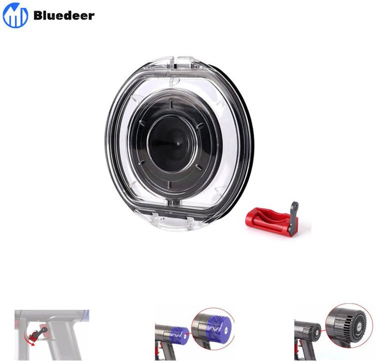 Thumbnail - Ersatzdeckel für Dyson V6 DC58 DC59 DC61 DC62 DC72 DC74 Staubbehälter, Bodenklappe, SV03 SV07 SV09 Ersatzdeckel mit Ring...