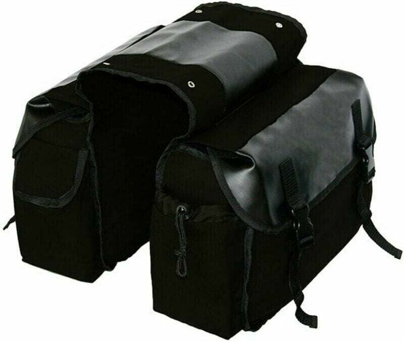 Motorrad-Satteltasche mit großem Fassungsvermögen – wasserdichte seitliche Werkzeugtasche aus Segeltuch für die Reise, M...