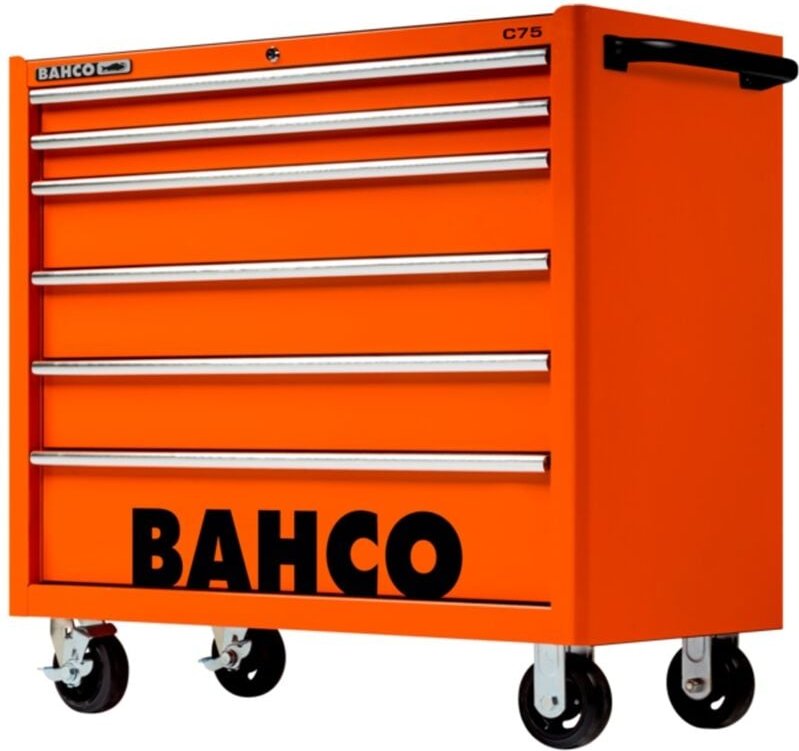 Bahco Classic Werkstattwagen 40 mit 6 Schubladen, orange