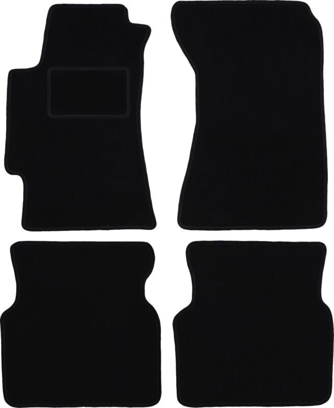 Schwarze Veloursmatten für: Subaru Impreza II GD Limousine, Kombi (2000-2007)