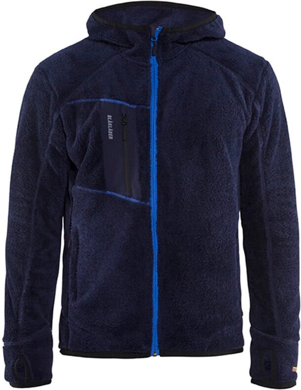 Arbeitsjacke aus Plüsch mit Kapuze 4863 - Marine/Königsblau S