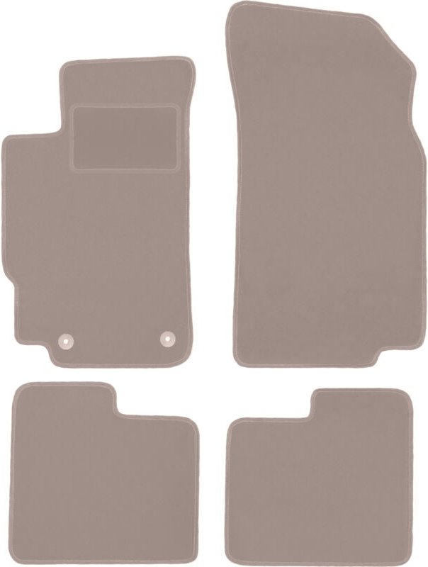 Beige Veloursmatten für: Peugeot 406 Limousine, Kombi, Break (1995-2004)