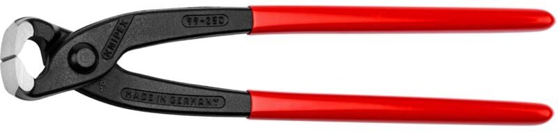KNIPEX 99 01 250 SB Monierzange (Rabitz- oder Flechterzange) mit Kunststoff überzogen schwarz atramentiert 250 mm