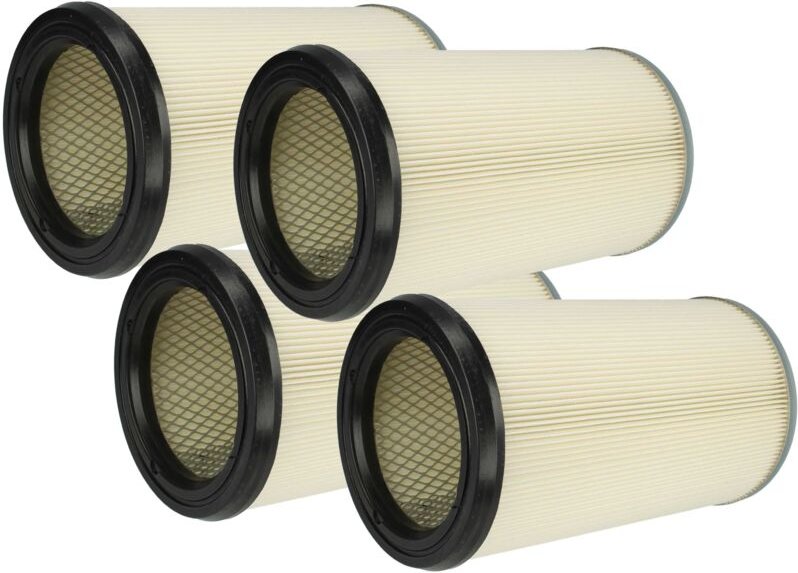 4x Faltenfilter Ersatz für Kärcher 57310070, 5.731-007.0 für Staubsauger - Patronenfilter, Blau Silber Weiß - Vhbw