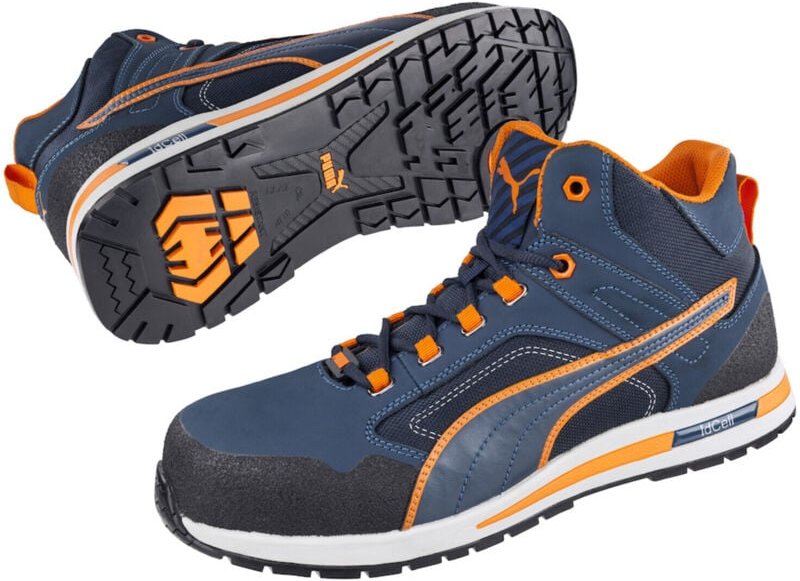 FP - Sicherheitsstiefel Crosstwist mid Gr.42 blau/orange S3 hro src din EN20345