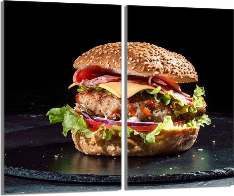 Glasschutzplatte für den Herd 2x30x52 Hamburger