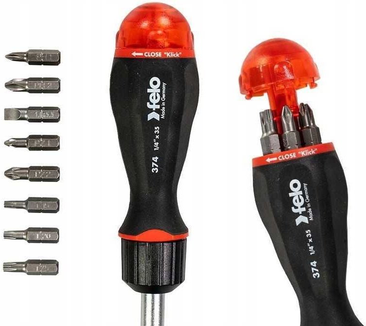 Ratschenschraubendreher + 8 Bits