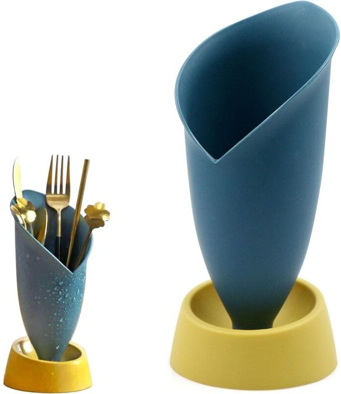 Besteckabtropfgestell für Küchenutensilien – Multifunktionaler Aufbewahrungskorb aus Kunststoff zur Aufbewahrung von Mes...