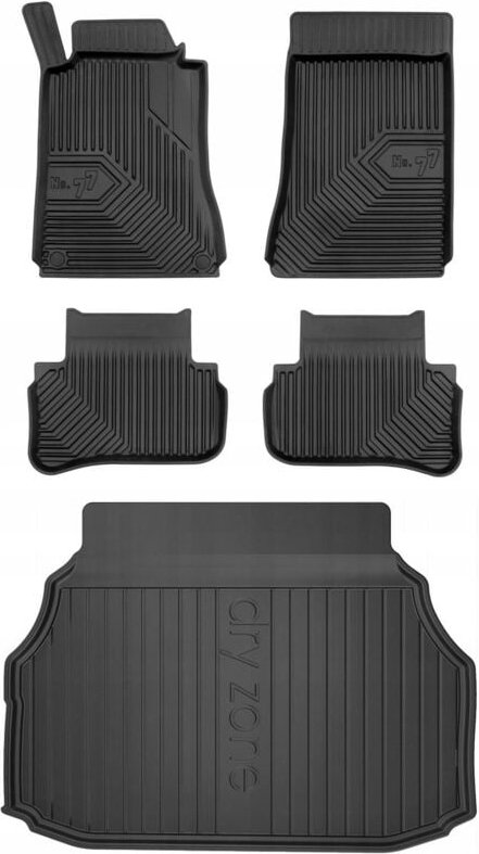 SET 77 Fußmatten und Matten Mercedes-Benz W203 Coupe 2000-2007
