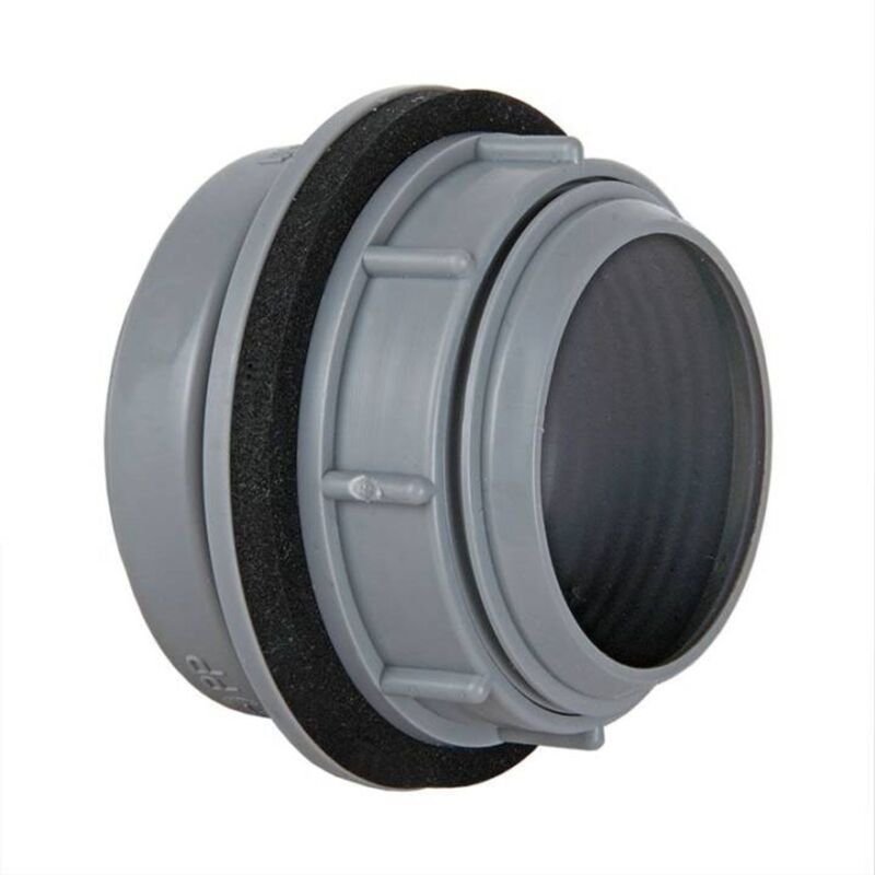 Anschraub-Muffe dn 50, grau aus pp, 50000AM - Airfit