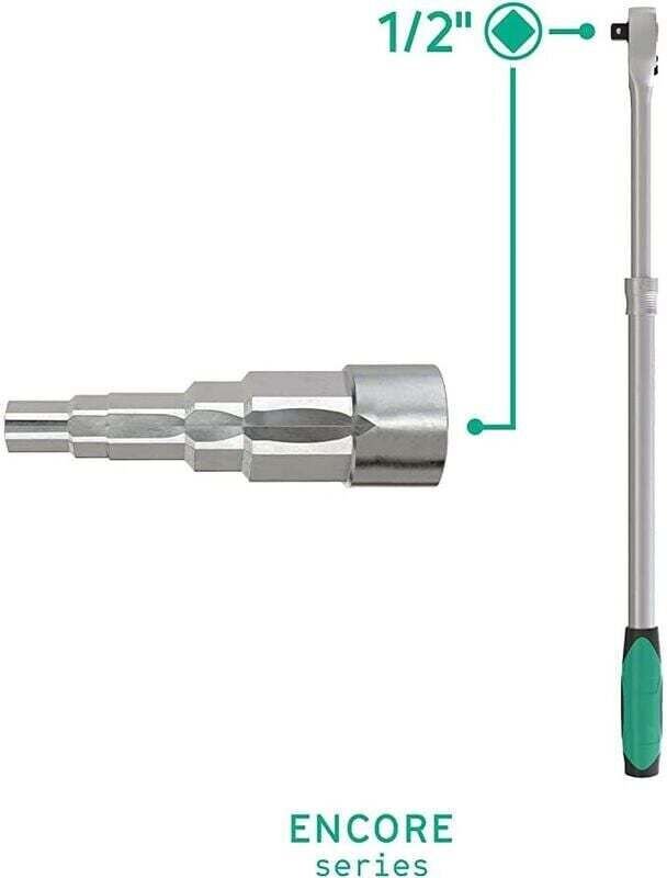 Universal-Stufenmontageschlüssel mit 1/2" Innenvierkant 5 Größen für Sanitär- und Heizkörperarmaturen