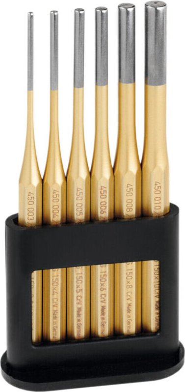 Rennsteig - Splintentreiber-Satz, im Kunststoffhalter, Normalqualität, 6-teilig