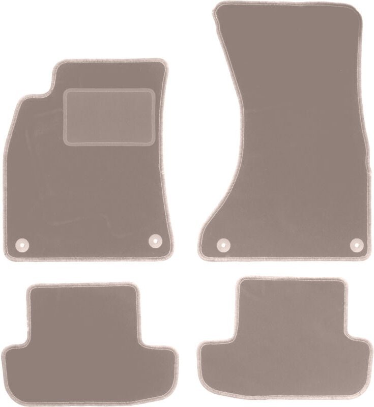 Beige Velours-Fußmatten für: Audi A5 8T Coupé (2008-2018)