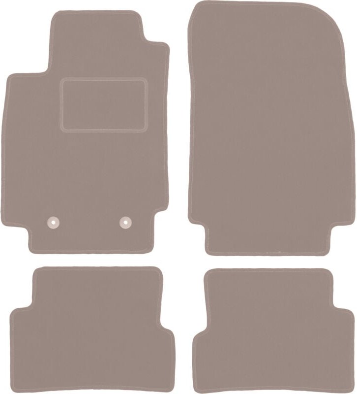 Beige Veloursmatten für: Renault Captur SUV (2013-2019)