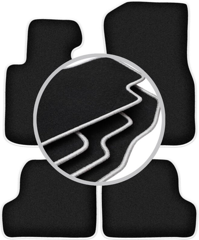 CARLUX-SILVER Autofußmatten für: BMW 4 F32 Gran Coupé (2013-)