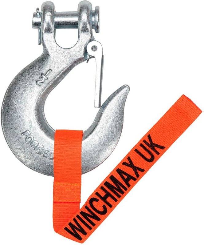 Windenhaken 1/2 Zoll Gabelkopf geschmiedet G70. Für Winden bis 20.000 Pfund