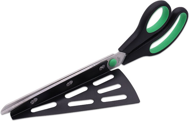 Sollbry - 28 cm lange Pizzaschere aus Edelstahl, Küchenschere mit abnehmbarem Pizzaschieber, (multifunktional, nicht nur...