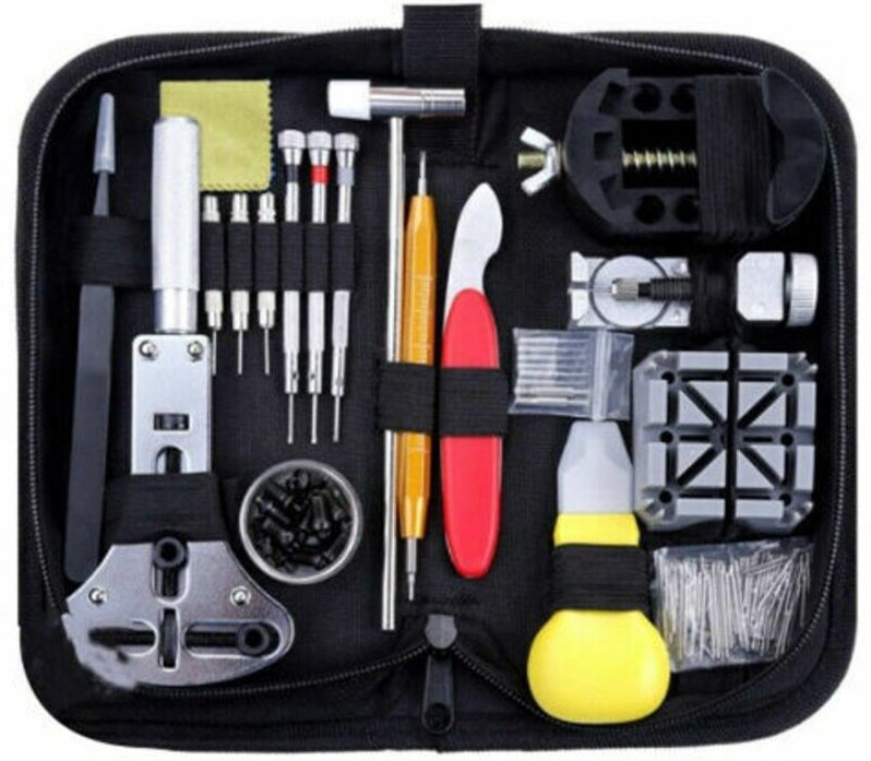 Uhrenreparaturset, professionelles Uhrenreparatur-Federsteg-Werkzeugset, Uhrenarmband-Verbindungsstift-Werkzeugset