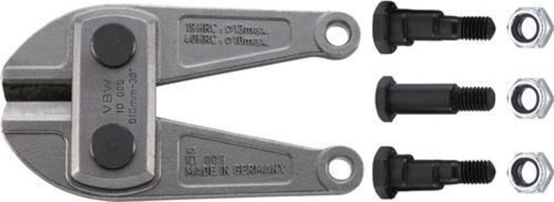 Ersatzmesserkopf für Gesamtlänge 900 mm gerade