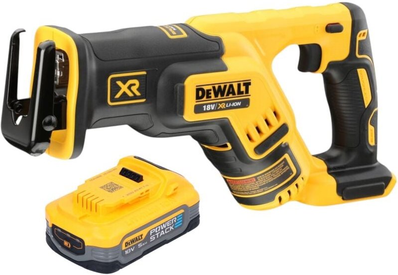 Dcs 367 n Akku Säbelsäge 18 v Brushless + 1x Powerstack Akku 5,0 Ah - ohne Ladegerät - Dewalt